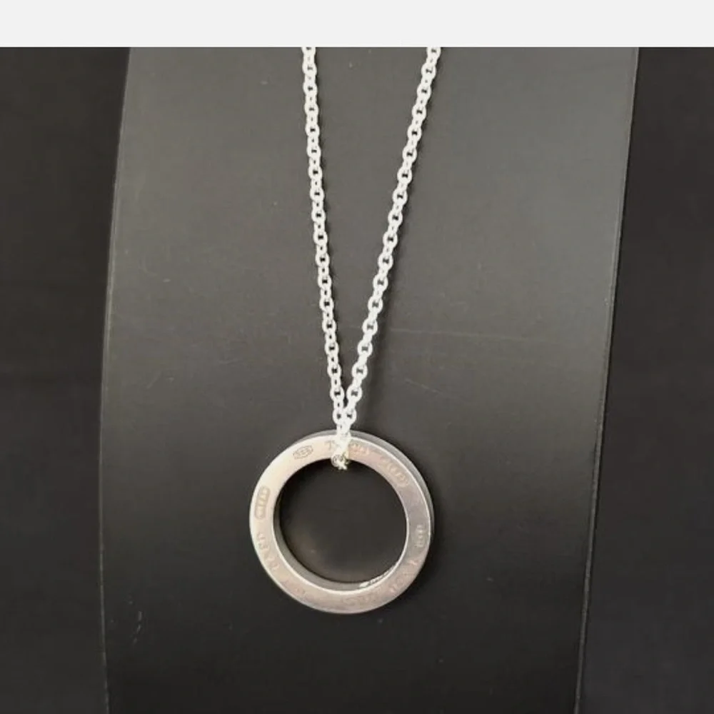 Tiffany & Co. Silver Circle Pendant Necklace